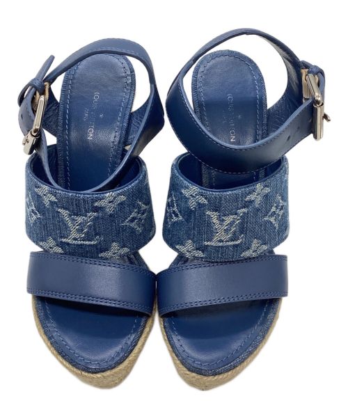 LOUIS VUITTON（ルイ ヴィトン）LOUIS VUITTON (ルイ ヴィトン) スターボードラインサンダル インディゴ サイズ:34の古着・服飾アイテム