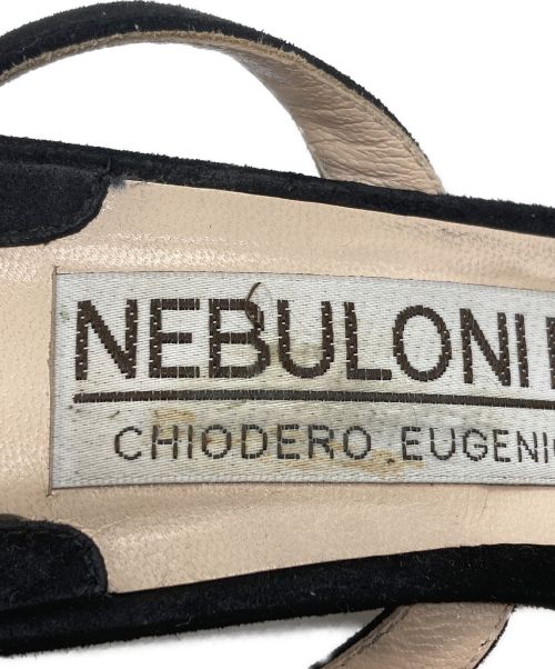 NEBULONIE（ネブローニ）NEBULONIE (ネブローニ) ストラップサンダル ブラック サイズ:35 1/2の古着・服飾アイテム