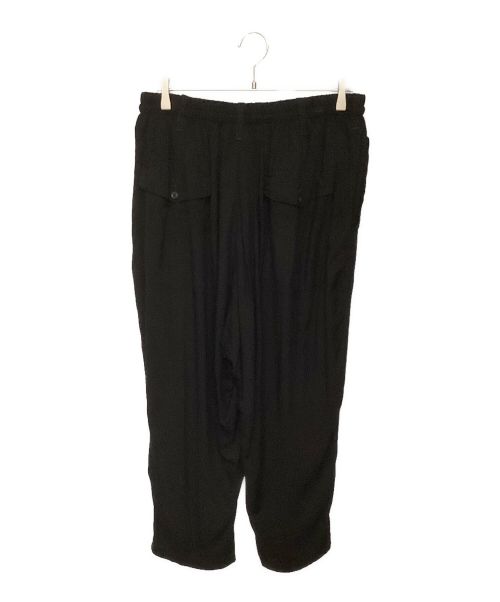 Yohji Yamamoto pour homme（ヨウジヤマモト プールオム）Yohji Yamamoto pour homme (ヨウジヤマモト プールオム) RAYON WIDE  PANTS（レーヨンワイドパンツ） ブラック サイズ:3の古着・服飾アイテム