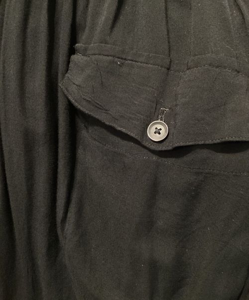 Yohji Yamamoto pour homme（ヨウジヤマモト プールオム）Yohji Yamamoto pour homme (ヨウジヤマモト プールオム) RAYON WIDE  PANTS（レーヨンワイドパンツ） ブラック サイズ:3の古着・服飾アイテム