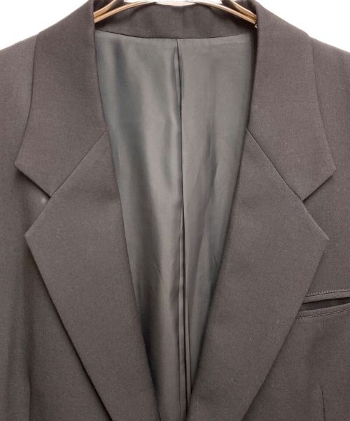 Yohji Yamamoto pour homme（ヨウジヤマモト プールオム）Yohji Yamamoto pour homme (ヨウジヤマモト プールオム) ウールギャバ5Bロングジャケット ブラック サイズ:3の古着・服飾アイテム