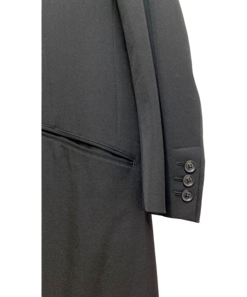 Yohji Yamamoto pour homme（ヨウジヤマモト プールオム）Yohji Yamamoto pour homme (ヨウジヤマモト プールオム) ウールギャバ5Bロングジャケット ブラック サイズ:3の古着・服飾アイテム