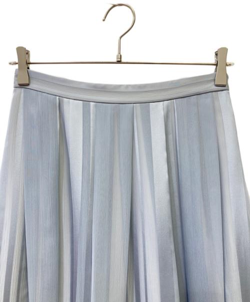 theory luxe（セオリーリュクス）theory luxe (セオリーリュクス) フロントプリーツロングスカート ライトブルー サイズ:40の古着・服飾アイテム