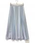 theory luxe（セオリーリュクス）の古着「フロントプリーツロングスカート」｜ライトブルー