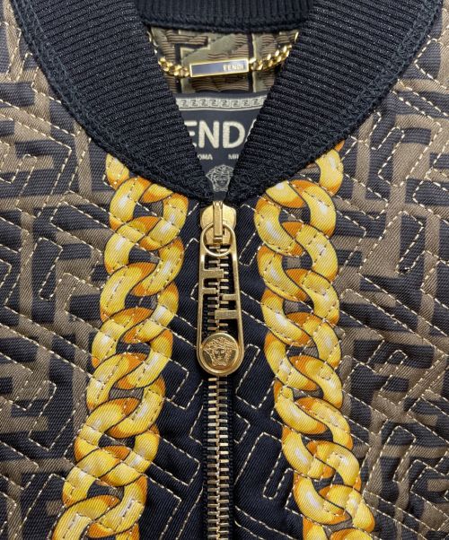 FENDI（フェンディ）FENDI (フェンディ) VERSACE (ヴェルサーチェ) ショートボンバージャケット サイズ:38の古着・服飾アイテム