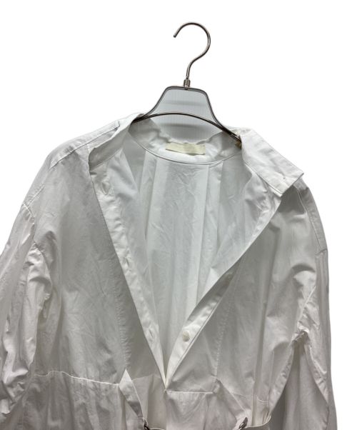 PUBLIC TOKYO（パブリックトウキョウ）PUBLIC TOKYO (パブリックトウキョウ) サイドベルトシャツワンピース ホワイト サイズ:Freeの古着・服飾アイテム