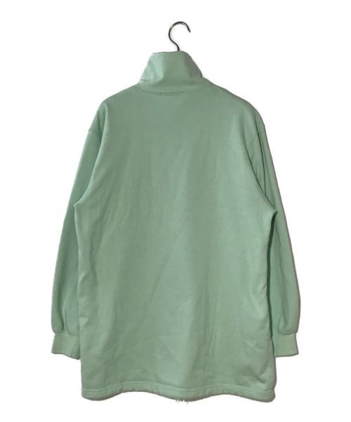 PHEENY（フィーニー）PHEENY (フィーニー) FRENCH TERRY HALF ZIP P/O ライトグリーン サイズ:Fの古着・服飾アイテム