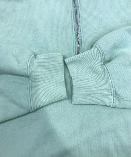 PHEENY（フィーニー）PHEENY (フィーニー) FRENCH TERRY HALF ZIP P/O ライトグリーン サイズ:Fの古着・服飾アイテム