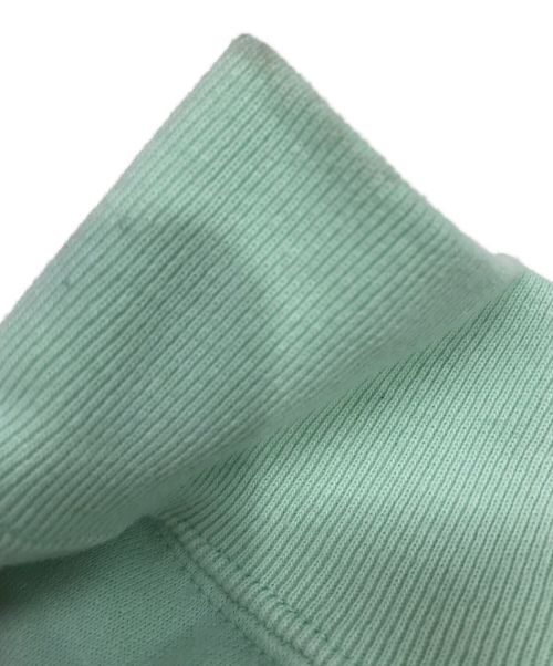 PHEENY（フィーニー）PHEENY (フィーニー) FRENCH TERRY HALF ZIP P/O ライトグリーン サイズ:Fの古着・服飾アイテム