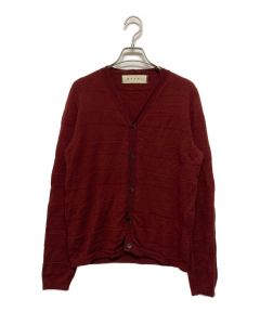 中古・古着通販】MARNI (マルニ) Vネックカーディガン ボルドー サイズ 