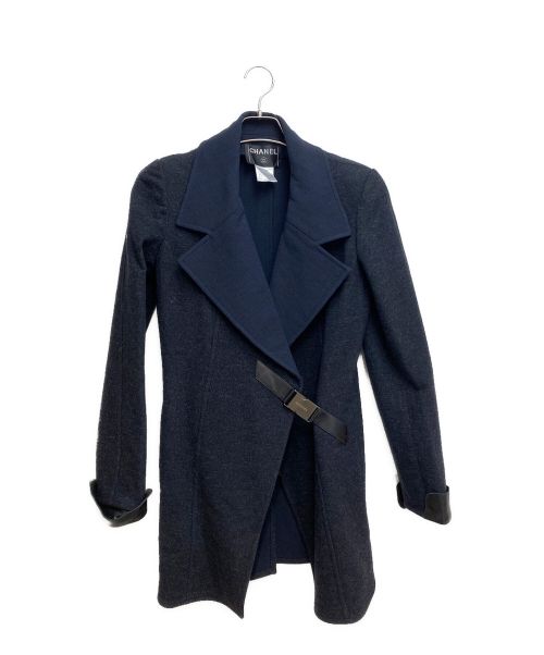 CHANEL（シャネル）CHANEL (シャネル) ラップコート ダークネイビー サイズ:36の古着・服飾アイテム