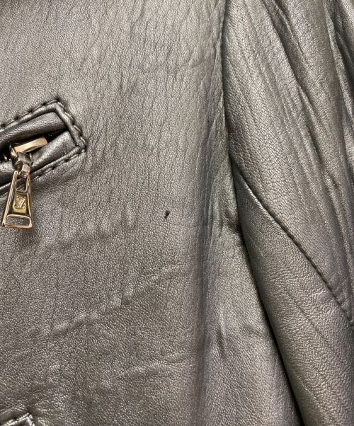 LOUIS VUITTON（ルイ ヴィトン）LOUIS VUITTON (ルイ ヴィトン) ダブルライダースジャケット シルバー サイズ:34の古着・服飾アイテム