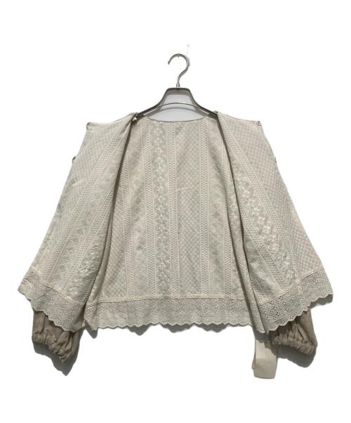 Samansa Mos2（サマンサモスモス）Samansa Mos2 (サマンサモスモス) kazumi (カズミ) リバーシブルジャケット ベージュ サイズ:FREEの古着・服飾アイテム