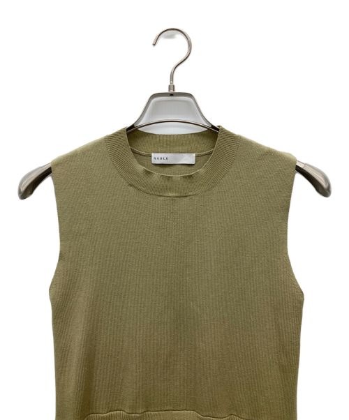 Noble（ノーブル）Noble (ノーブル) ニットティアードワンピース カーキ サイズ:SIZE　FREEの古着・服飾アイテム