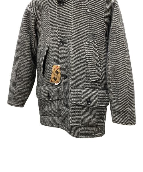 GANGSTERVILLE（ギャングスタービル）GANGSTERVILLE (ギャングスタービル) SHARPER HERRINGBONE COAT ブラック サイズ:S 未使用品の古着・服飾アイテム