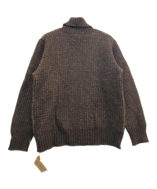 GANGSTERVILLE（ギャングスタービル）GANGSTERVILLE (ギャングスタービル) THUG - TURTLE NECK SWEATER ブラウン サイズ:XLの古着・服飾アイテム