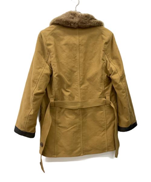 OLD CROW（オールドクロウ）OLD CROW (オールドクロウ) AUTOMOBILIST - SHAWL COLLARMOLESKINCOAT ブラウン サイズ:Sの古着・服飾アイテム