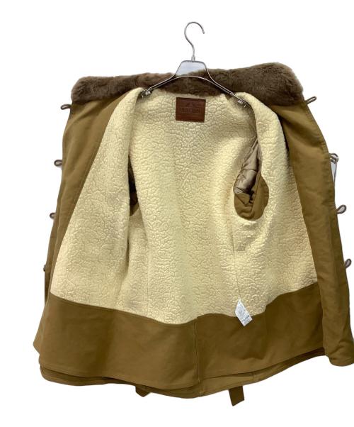 OLD CROW（オールドクロウ）OLD CROW (オールドクロウ) AUTOMOBILIST - SHAWL COLLARMOLESKINCOAT ブラウン サイズ:Sの古着・服飾アイテム