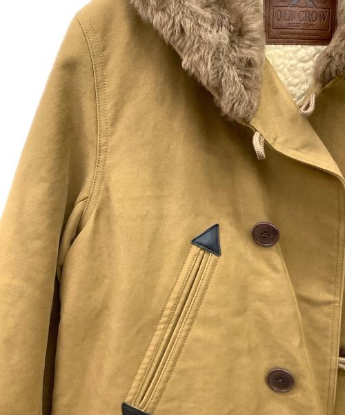 OLD CROW（オールドクロウ）OLD CROW (オールドクロウ) AUTOMOBILIST - SHAWL COLLARMOLESKINCOAT ブラウン サイズ:Sの古着・服飾アイテム