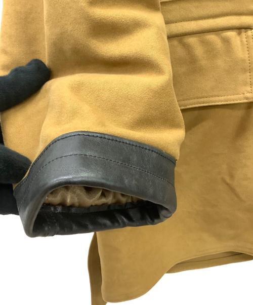 OLD CROW（オールドクロウ）OLD CROW (オールドクロウ) AUTOMOBILIST - SHAWL COLLARMOLESKINCOAT ブラウン サイズ:Sの古着・服飾アイテム