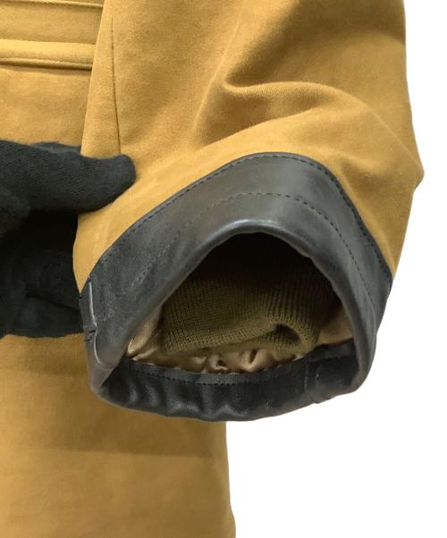 OLD CROW（オールドクロウ）OLD CROW (オールドクロウ) AUTOMOBILIST - SHAWL COLLARMOLESKINCOAT ブラウン サイズ:Sの古着・服飾アイテム