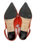 中古・古着 DOUBLE STANDARD CLOTHING (ダブルスタンダードクロージング) ニッティングレースアップサンダル オレンジ サイズ:SIZE６1/2：3000円