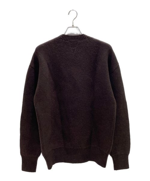 BOTTEGA VENETA（ボッテガベネタ）BOTTEGA VENETA (ボッテガベネタ) シェトランドウールクルーネック ブラウン サイズ:L 未使用品の古着・服飾アイテム