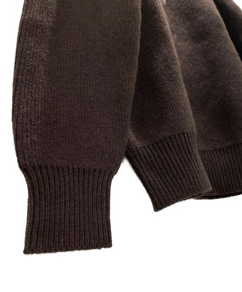 BOTTEGA VENETA（ボッテガベネタ）BOTTEGA VENETA (ボッテガベネタ) シェトランドウールクルーネック ブラウン サイズ:L 未使用品の古着・服飾アイテム
