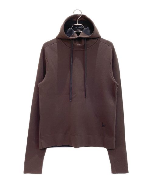 BOTTEGA VENETA（ボッテガベネタ）BOTTEGA VENETA (ボッテガベネタ) ダブルフェイス フーディ ブラウン サイズ:Mの古着・服飾アイテム