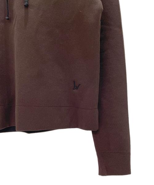 BOTTEGA VENETA（ボッテガベネタ）BOTTEGA VENETA (ボッテガベネタ) ダブルフェイス フーディ ブラウン サイズ:Mの古着・服飾アイテム