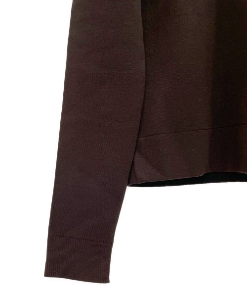 BOTTEGA VENETA（ボッテガベネタ）BOTTEGA VENETA (ボッテガベネタ) ダブルフェイス フーディ ブラウン サイズ:Mの古着・服飾アイテム