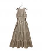 AND MARYアンドマリー）の古着「アディアティアードドレス」｜ベージュ