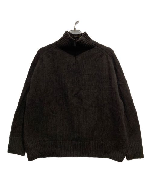CINOH（チノ）CINOH (チノ) オーバーサイズハイネックニット ブラウン サイズ:Freeの古着・服飾アイテム