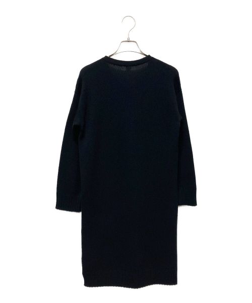HERMES（エルメス）HERMES (エルメス) カシミヤニットワンピース ブラック サイズ:36の古着・服飾アイテム