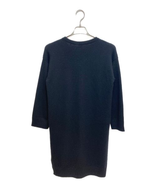 HERMES（エルメス）HERMES (エルメス) カシミヤニットワンピース ブラック サイズ:38の古着・服飾アイテム