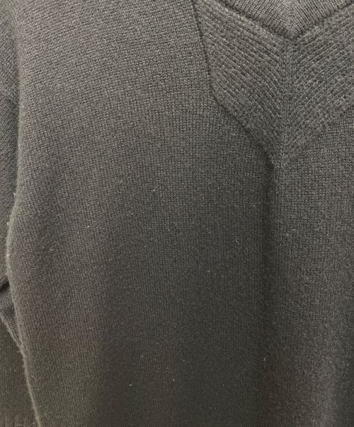 HERMES（エルメス）HERMES (エルメス) カシミヤニットワンピース ブラック サイズ:38の古着・服飾アイテム
