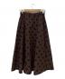 VERMEIL par iena (ヴェルメイユ パー イエナ) タフタドットプリント ロングスカート ブラウン×ブラック サイズ:38：5000円