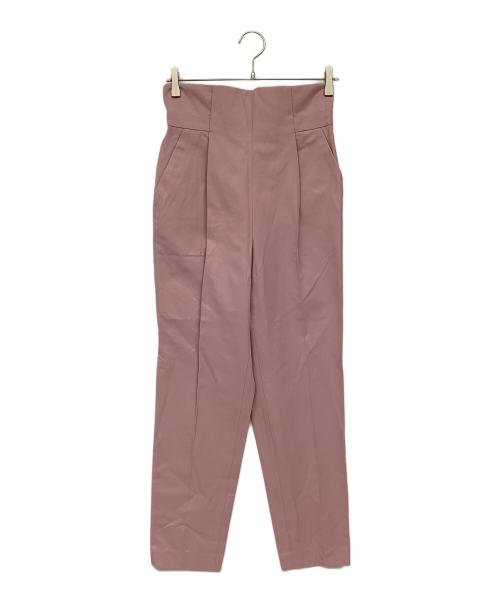 CADUNE（カデュネ）CADUNE (カデュネ) ハイウエストカラーパンツ ピンク サイズ:38 未使用品の古着・服飾アイテム