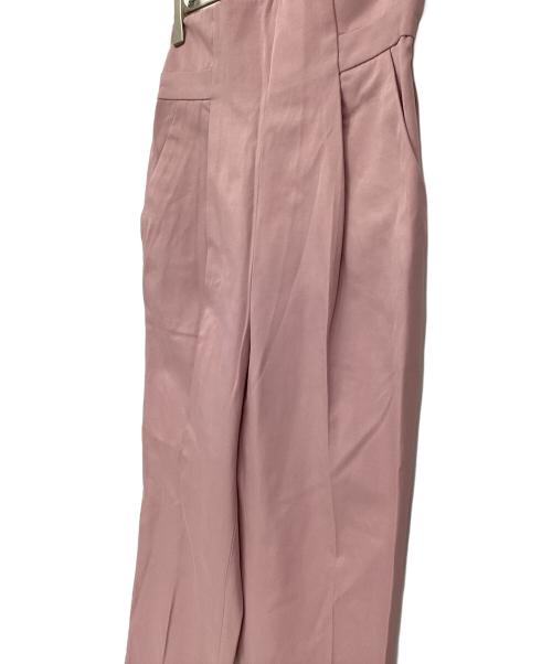 CADUNE（カデュネ）CADUNE (カデュネ) ハイウエストカラーパンツ ピンク サイズ:38 未使用品の古着・服飾アイテム