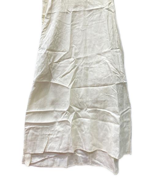 nagonstans（ナゴンスタンス）nagonstans (ナゴンスタンス) リネンノースリーブワンピース アイボリー サイズ:38の古着・服飾アイテム