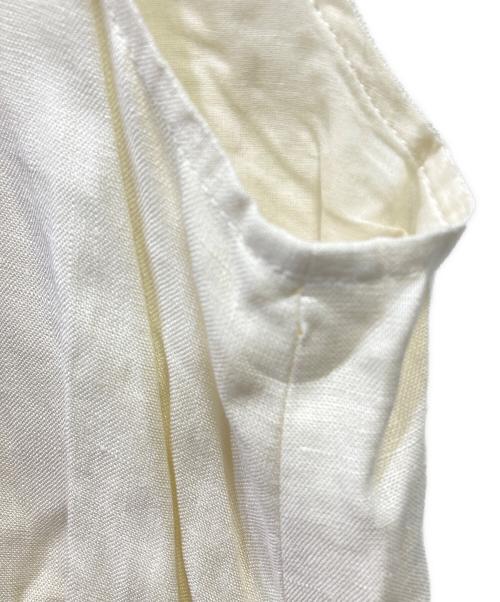 nagonstans（ナゴンスタンス）nagonstans (ナゴンスタンス) リネンノースリーブワンピース アイボリー サイズ:38の古着・服飾アイテム