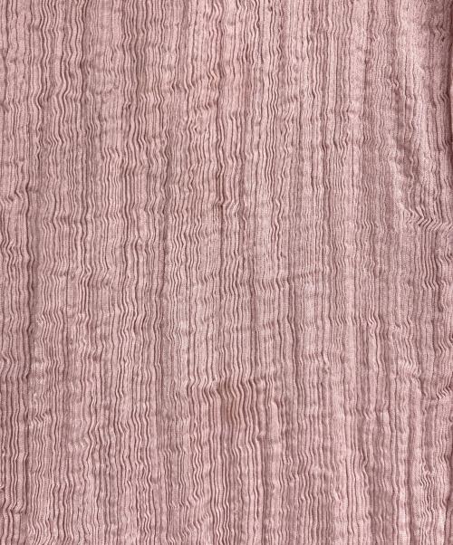 me ISSEY MIYAKE（ミーイッセイ ミヤケ）me ISSEY MIYAKE (ミーイッセイ ミヤケ) スクエアシースルークレープパンツ ピンク サイズ:不明の古着・服飾アイテム