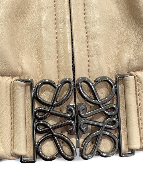 LOEWE（ロエベ）LOEWE (ロエベ) レザーボンバージャケット サイズ:36の古着・服飾アイテム