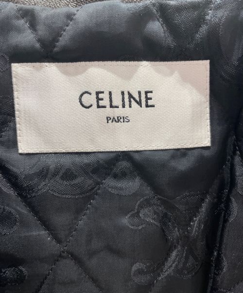 CELINE（セリーヌ）CELINE (セリーヌ) スナップボタンピュアカラージャケット ブラウン サイズ:40の古着・服飾アイテム