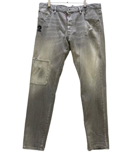 DSQUARED2（ディースクエアード）DSQUARED2 (ディースクエアード) デニムパンツ Skinny Dan Jean ブラック サイズ:56の古着・服飾アイテム