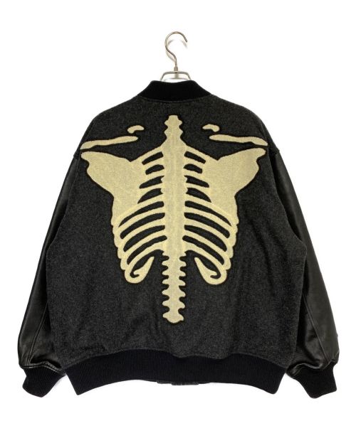 NEIGHBORHOOD（ネイバーフッド）NEIGHBORHOOD (ネイバーフッド) B.STADIUM/WCL-JKT ブラック×ホワイト サイズ:Lの古着・服飾アイテム
