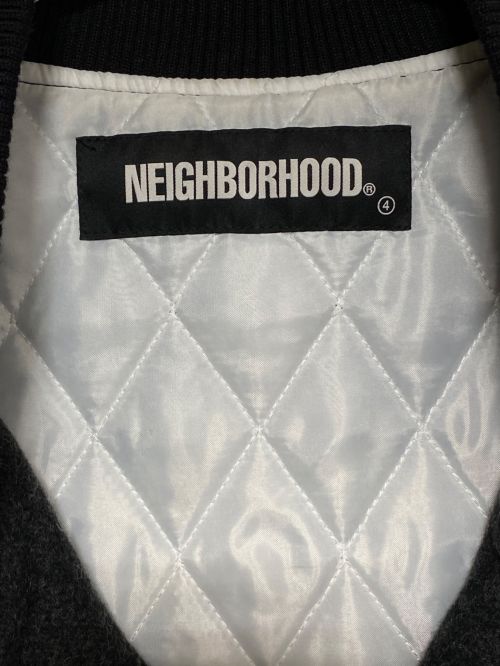 NEIGHBORHOOD（ネイバーフッド）NEIGHBORHOOD (ネイバーフッド) B.STADIUM/WCL-JKT ブラック×ホワイト サイズ:Lの古着・服飾アイテム