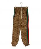 GUCCIグッチ）の古着「G rhombus jogging pant」｜ベージュ×ブラウン