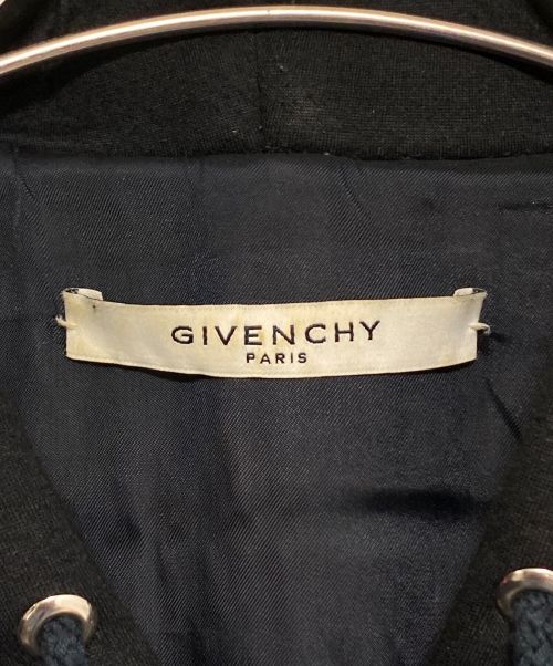 GIVENCHY（ジバンシィ）GIVENCHY (ジバンシィ) ラムレザーコンビボンディングジップパーカー ブラック サイズ:46の古着・服飾アイテム