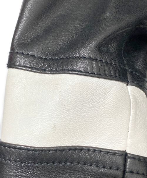 GIVENCHY（ジバンシィ）GIVENCHY (ジバンシィ) ラムレザーコンビボンディングジップパーカー ブラック サイズ:46の古着・服飾アイテム